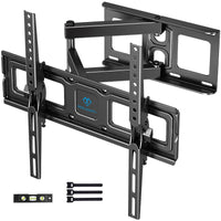 1 x RAW Customer Returns PERLESMITH TV wall mount, swiveling, tilting TV mount for 26-60 inch flat curved TVs or monitors up to 40kg, max.VESA 400x400mm - RRP €36.99