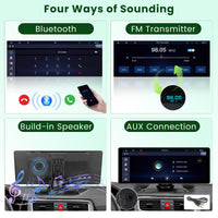 1 x RAW Customer Returns Hikity Car Radio Apple CarPlay with Screen 10.26 Inch Touch Display Android Car Radio with Bluetooth Handsfree Support AUX TF FM Rear View Camera - RRP €113.75