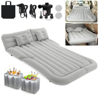 1 x RAW Customer Returns Air mattress car Inflatable mattress Car bed sleeping mattress for back seat Thicker Car Air Bed with Carry Bag for camping, traveling, outdoor activities with 2 cushions gray  - RRP €60.49