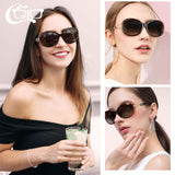 1 x RAW Customer Returns CGID Polarized Women s Sunglasses Large Retro Designer UV400 Protection Women s Sun Glasses MJ85 - RRP €27.17