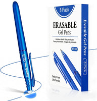 1 x RAW Customer Returns YYSHUS Erasable Ballpoint Pen Gel Pen, Erasable Pen, 8 Piece Rollerball Pen Erasable Set 0.7 mm Blue Erasable Pens, Pens to Erase, Ball Pen for Office Supplies School Supplies - RRP €8.56