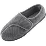 1 x RAW Customer Returns Git-up Men s Slippers for Diabetics, Arthritis and Edema with Adjustable Closure in Memory Foam, Gray 11. - RRP €58.8