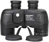 1 x RAW Customer Returns USCAMEL 10X50 Binoculars Compact, HD Military Binoculars with Range Indicator, Multifunctional Compass, Ideal for Adults Bird Watching, Hunting, Sailing, Black - RRP €119.99