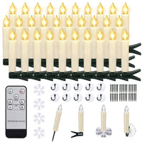 1 x RAW Customer Returns ZIYOUDOLI 30 LED Christmas candles Christmas tree candles wireless Christmas tree candles with remote control timer flickering dimmable for Christmas tree fairy lights garden decoration outdoors 30 pieces  - RRP €45.37