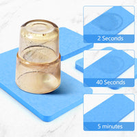 1 x Brand New Bekecidi 3pcs Absorbent Diatomaceous Earth Coasters, Absorbent Stone Drink Coasters, Diatomaceous Earth Soap Holder, Absorbent Coasters for Cups, Soap, Drink Bottles and Cosmetic Bottles - RRP €20.4