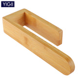 1 x RAW Customer Returns YIGII Wooden Towel Rack for Bathroom and Kitchen, Bamboo Towel Rack for Bathroom and Kitchen, Wooden Towel Rack without Drilling 19.6cm  - RRP €20.4