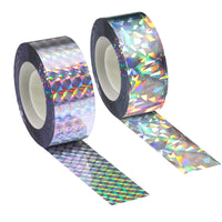 1 x Brand New 2 rolls 100m x 2.4cm reflective bird deterrent tape bird deterrent balcony tape bird repellent reflective tape bird scarer reflective bird deterrent tapes for protect houses gardens yards plant fruit - RRP €12.24