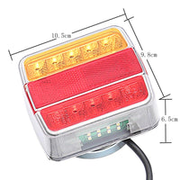 1 x RAW Customer Returns AOHEWEI Magnetic LED Trailer Tail Lights Set 12V Wired Brake Light for Truck Trailer Lighting with Magnet, 7.5 m Cable and 7 Pin Plug for Trailer, Caravan or Truck - RRP €51.56