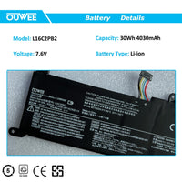 1 x RAW Customer Returns KYUER L16C2PB2 Laptop Akku f r Lenovo IdeaPad 320-14AST 320-14IAP 320-14ISK 320-15ABR 320-15AST 320-15IAP 320-14AST 330-14IGM 520-15IKB V320-17IKB B320-14IKB S145-14IIL L16L2PB1 L16S2PB1 L16C2PB1 - RRP €31.99