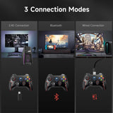 1 x RAW Customer Returns EasySMX Wireless PC Controller Game Controller PC Wireless Bluetooth Gamepad with Hall Trigger Dual Vibration Turbo function, compatible with PC PS3 Switch Android TV TV Box Mobile Phone Tablet Laptop Red - RRP €27.53