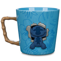 1 x RAW Customer Returns Disney Store Official Stitch Burst Mug, Lilo Stitch, 600ml, Stoneware Drinking Mug with Full Leaf Print and Contrasting Handle, Funny Alien Drink Holder - RRP €19.99