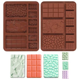 7 x Brand New Pack of 2 silicone molds, chocolate mold, chocolate bar molds, baking mold, chocolate mold, candy molds for DIY chocolate, praline, sweets, candy energy bar mould - RRP €142.8