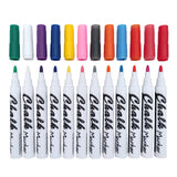 1 x RAW Customer Returns Volcanics Liquid Chalk Markers, Chalk Pens, Wet Wipe Pens for Chalkboards, Blackboards, Glass, 12 Pack, 12 Colors - RRP €9.99