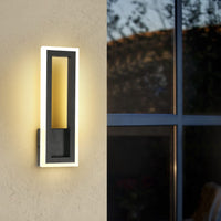 1 x RAW Customer Returns Comely LED wall light outdoor indoor, IP65 waterproof wall lamp outside, warm white 3000K aluminum outdoor lamp, bathroom lamp wall black for garden terrace anthracite porch garage - RRP €28.99