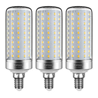 1 x RAW Customer Returns Tebio LED Silver Corn Light Bulbs E14 25W 200W Equivalent to Incandescent Non-Dimmable 3000K Warm White 2500LM Small Edison Screw Candle Bulbs, Pack of 3 - RRP €22.98