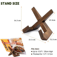 1 x RAW Customer Returns ZHAOMIMI Set of 2 plate stands for display, 16 cm plate holder, wooden plate stand, picture frame holder, decorative table stand for exhibition - RRP €21.99