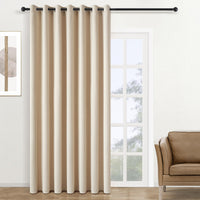 1 x RAW Customer Returns Topfinel Blackout Curtains with Eyelets Opaque Thermal Curtain 300 cm Blackout Curtain Beige Room Divider Extra Long Curtain and Curtains 240 cm High 1 Piece for Children s Room Bedroom - RRP €37.99