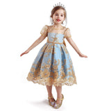 1 x RAW Customer Returns NNJXD Girls Tulle Flower Princess Halloween Party Dress Size 150 9-10 Years 703 Yellow-C - RRP €26.94