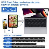 1 x RAW Customer Returns EOZNOE 128GB USB Stick for Phone Flash Drive, 3-in-1 Phone Memory Stick USB 3.0 External Storage, Phone Photo Stick Memory Expansion Compatible with Phone Pad Android PC Mac  - RRP €21.01