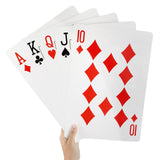 1 x RAW Customer Returns BELLE VOUS Jumbo Playing Cards with Plastic Coating - 37 x 26 cm Giant Playing Cards Game Card Set for All Ages - Indoor Outdoor Plastic Playing Cards for Family, Party, Poker Cards, Games Cards - RRP €25.99