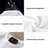 1 x Brand New LiKing Couple Partner T-Shirt Round Neck Cotton Short Sleeve Blouse Sports Tee Blouse Tops Pack of 1, Men s White Kissing XXL - RRP €22.8