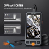 1 x RAW Customer Returns DEPSTECH THREE Lenses Endoscope Camera with Light 5 Inch IPS Screen, Split Screen View, 1080P HD Sewer Camera Pipe Camera 5m Snake Camera Industrial Inspection with Carry Bag - RRP €131.09