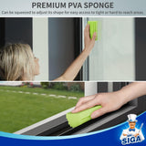 1 x RAW Customer Returns MR.SIGA Reusable Dusting Sponges, Wet Sponge Duster for Household Cleaning, Absorbent Dust Cleaning Sponge, 4 Pieces, Green - RRP €13.99