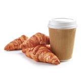 1 x RAW Customer Returns Comfy Package 50 sets - 10 oz. Insulated Paper Cups with Grooves, Hot Coffee Cups with Lids - RRP €20.99