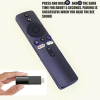 1 x RAW Customer Returns Remote Control for Xiaomi Mi TV Stick 4S 4K 4X, Replacement Remote Control for Xiaomi Mi TV Stick with Bluetooth and Voice Control - RRP €16.78