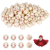 1 x Brand New Wooden Beads, 60 Pieces 20 Mm Wood Round Beads, Face Wood Beads, Round Wooden Beads with Hole, Face Pattern, for DIY Decoration, Key Chains, Crafts and Jewelry - RRP €19.2