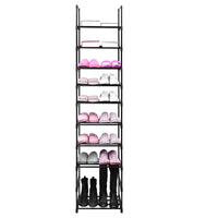 1 x RAW Customer Returns Easyhouse Shoe Rack with 10 Tiers, Adjustable Shoe Racks Shoe Storage Tall Shoe Rack Organizer Shelf Holder Stand for 30 Pairs of Shoes for Dressing Room, Hallway - RRP €50.69