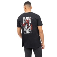 1 x RAW Customer Returns Cotton Soul Marvel Spiderman City Web Men s T-Shirt, Black, Black, L - RRP €24.0