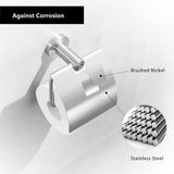 3 x RAW Customer Returns CASEWIND Toilet Paper Holder with Lid, Brushed Toilet Paper Holder, Wire Drawing Stainless Steel Bathroom Toilet Roll Holder Wall Mounted - RRP €61.47