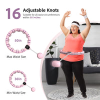 1 x RAW Customer Returns Smart Fitness Hula Hoop for Adults, Intelligent Hula Fitness Hoop with Adjustable Knots, Home Fat Burning for Women and Men for Abdominal Fitness Massage - RRP €37.8