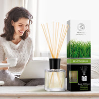 1 x RAW Customer Returns Room Fragrance Diffuser Lemongrass 200ml - Lemongrass - Naturally Pure Essential Lemongrass Oil - Intensive Room Fragrance - Room Fragrance Set for Aromatizing - RRP €19.67