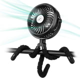 1 x RAW Customer Returns COMLIFE Portable USB Fan, Quiet Handheld Fan with Flexible Tripod 2600 mAh Battery 3 Speeds 360 Rotation, Clip Fan for Stroller, Car Seat, Tent etc. - RRP €19.16