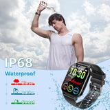 1 x RAW Customer Returns Csasan Smartwatch Men with Phone Function, 1.85 Inch HD Full Touchscreen Smart Watch with Heart Rate Monitor Sleep Monitor Pedometer, 112 Sports Modes Sports Watch, IP68 Waterproof Fitness Watch for iOS Android - RRP €20.16