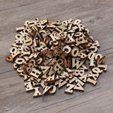 1 x RAW Customer Returns HEALLILY 200pcs Wooden Alphabet 15mm Capital Letter Natural Color Craft Wedding Decoration House Embellishment Party Favors Scrapbooking Decoration Home - RRP €30.0