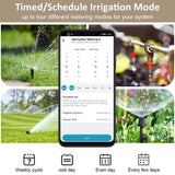 1 x RAW Customer Returns 2-way Wifi Irrigation Timer, Garden Computer, Intelligent Automatic Control with App Voice, for Greenhouse - RRP €66.24