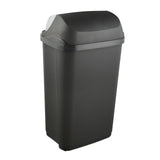 1 x RAW Customer Returns keeeper waste bin with roll lid, 50 l, Rasmus, graphite grey - RRP €30.89