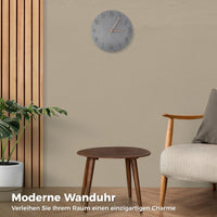 1 x Brand New Itoyx Wooden Wall Clock, No Ticking Noise, Silent Quartz Clock, Battery Operated MDF Wall Clock, Nordic Modern Design, Simple Home Decoration for Living Room, Bedroom, Office Black  - RRP €7.26