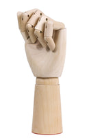 1 x RAW Customer Returns TOUROCMONT Jointed Hand Wooden Hand Drawing Doll Model Hand 18 cm, 30 cm, Left, Right, Movable for Painting Left, 25 cm  - RRP €16.13