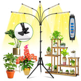 1 x RAW Customer Returns wolezek plant lamp LED full spectrum, 5 head 100 LEDs plant light with stand, growth lamp for plants with 6 12 16H timer, 3 color modes and 5 levels dimmable, grow light, indoor plants - RRP €46.99