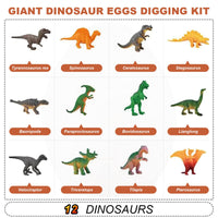 5 x Brand New Safego Dino Eggs to Dig Up, Large Dino Egg Dinosaur Excavation Set for Kids 6 Years Old, Dino Egg Kids Toy Includes 12 Dinos, Archaeology STEM Educational Toy for Boys Girls - RRP €108.1