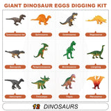 5 x Brand New Safego Dino Eggs to Dig Up, Large Dino Egg Dinosaur Excavation Set for Kids 6 Years Old, Dino Egg Kids Toy Includes 12 Dinos, Archaeology STEM Educational Toy for Boys Girls - RRP €108.1