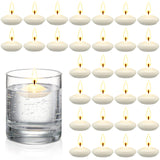 1 x RAW Customer Returns 30pcs Unscented Floating Candles for Centerpieces Floating Warm Tealights Candles Floating Candles for Wedding Pool SPA Valentine s Day Bathtub Dinner Christmas Decoration White  - RRP €19.49