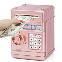 1 x RAW Customer Returns Highttoy Piggy Bank for Girls 3-12 Years, Electronic Money Box with Code ATM Piggy Bank Coins Banknotes ATM Savings Bank Gift for Girls Rose Gold - RRP €26.16