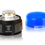 1 x RAW Customer Returns LED-MARTIN XR20 ECO rotating beacon - blue - magnet - BATTERY - 220km h DEKRA tested - RRP €109.0