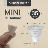 1 x RAW Customer Returns SINCELIGHT LED MR11 reflector lamp 35mm with GU4 base, 3W, 280 lumens Replaces 25 watt halogen lamps, color rendering index RA 92, neutral white 4000K, 38 beam angle, pack of 6 - RRP €17.9