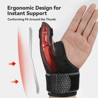 1 x RAW Customer Returns AGPTEK Thumb Brace with Detachable Support, Comfortable Rhizarthrosis Brace, Relief of Radial Tendovaginitis Pain, Trigger Finger, S 13-15cm  - RRP €16.99